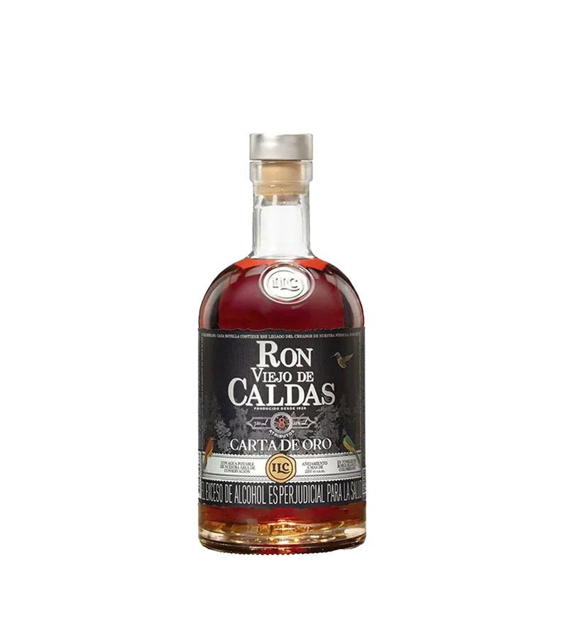Ron Viejo de Caldas 8 Años Carta de Oro Botella - 750ml - Licores Medellín