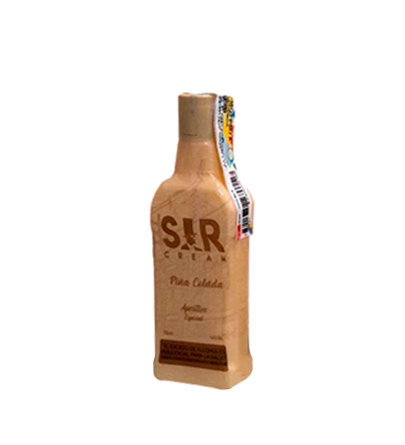 Sir Cream Piña Colada Miniatura - 70ml - Licores Medellín