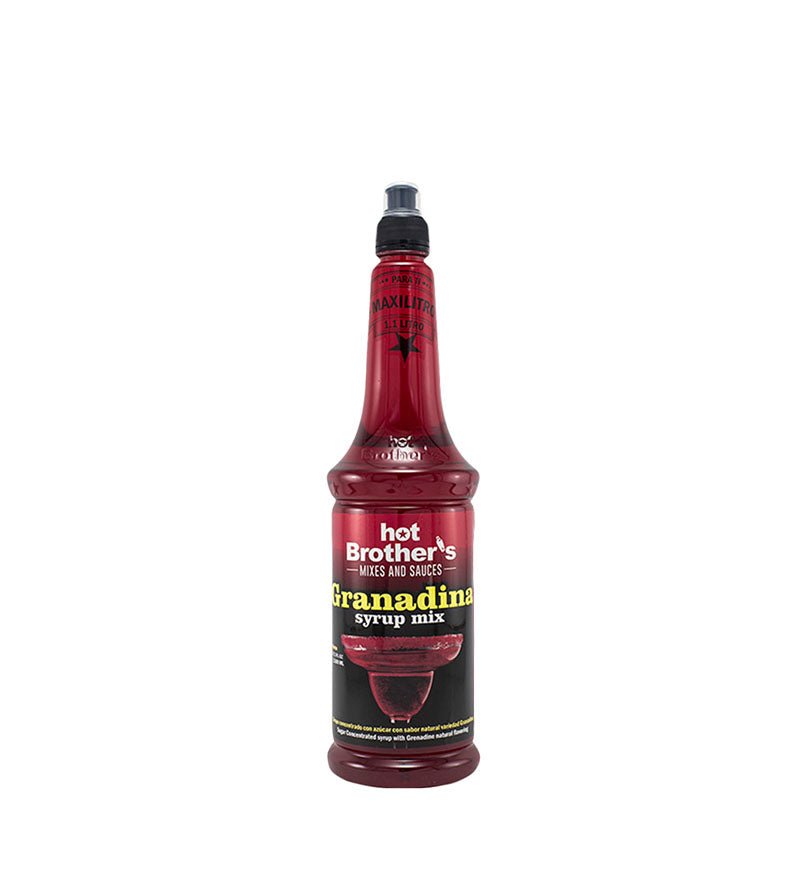 Botella de sirope Granadina Mix Hot Brother's de 1 L