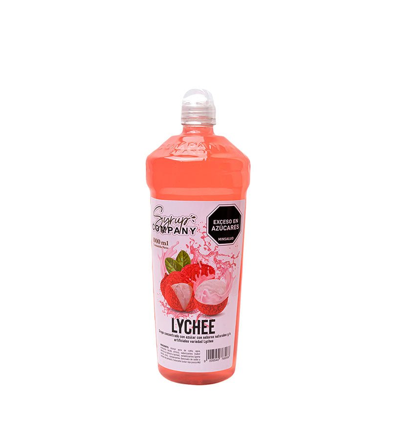 Botella de sirope Lychee Syrup Company de 1 L