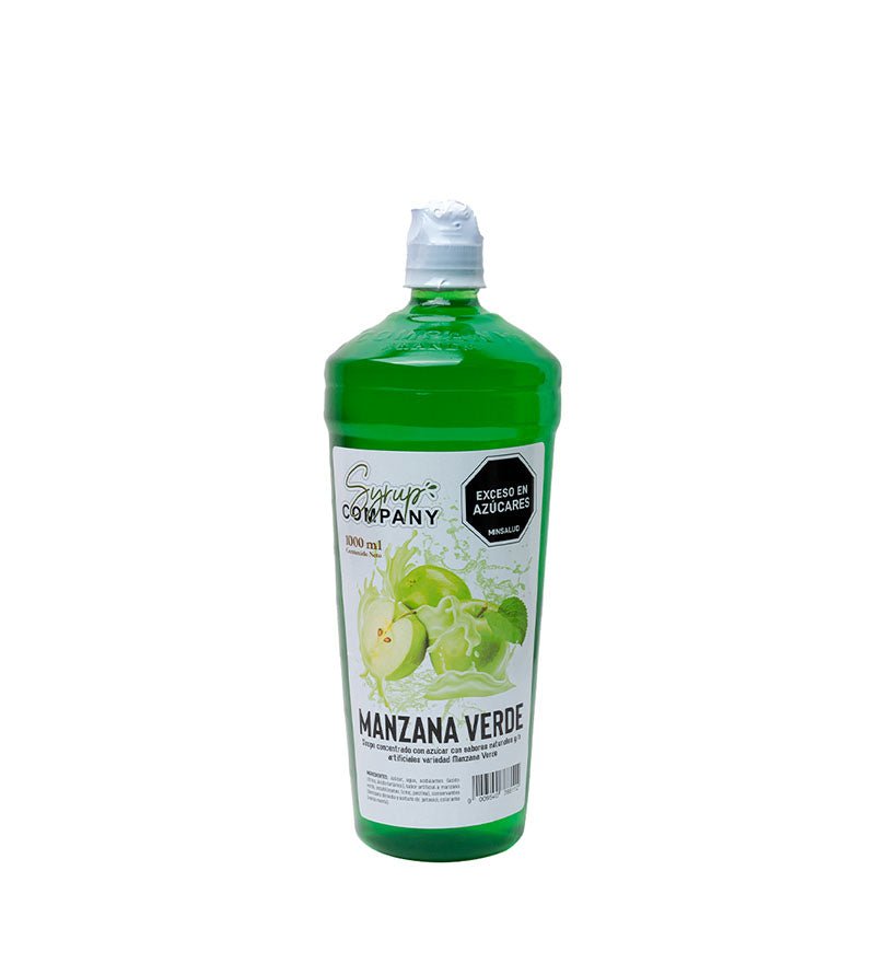 Botella de sirope Manzana Verde Syrup Company de 1 L