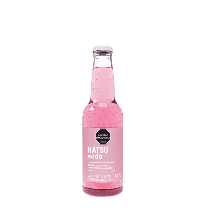Envase de soda saborizada Hatsu Frambuesa de 300 ml
