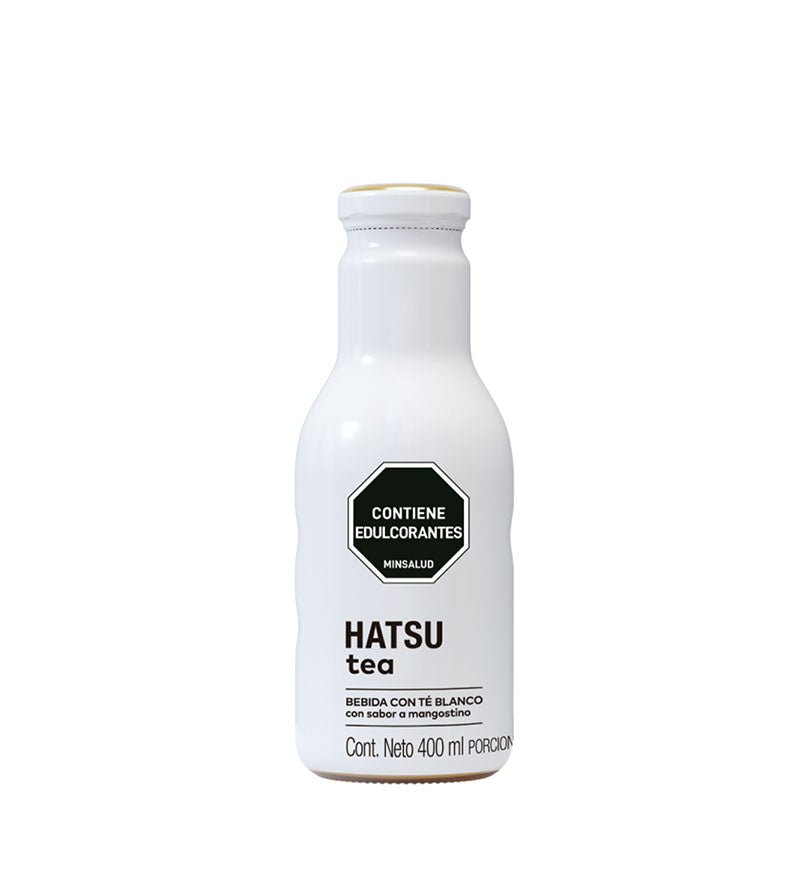 Botella de té Hatsu Blanco Mangostino de 400 ml