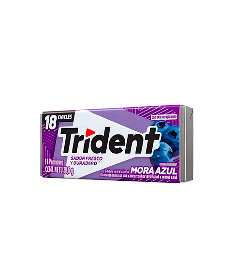 Chicle Trident Americano Mora Azul - 30g