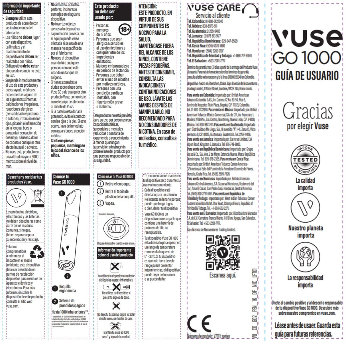 Vapeador Desechable Vuse Go Green Apple - 1000 Puff - Licores Medellín