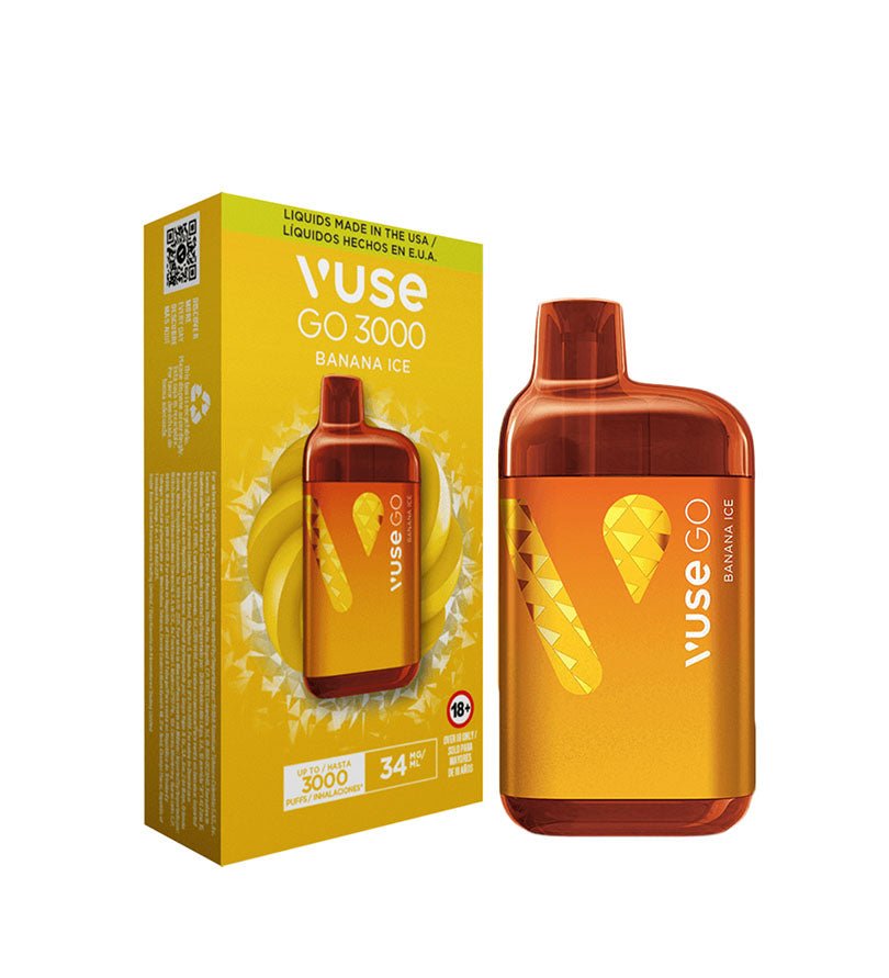 Vaper Desechable Vuse Go Banana Ice - 3000 Puff - Licores Medellín