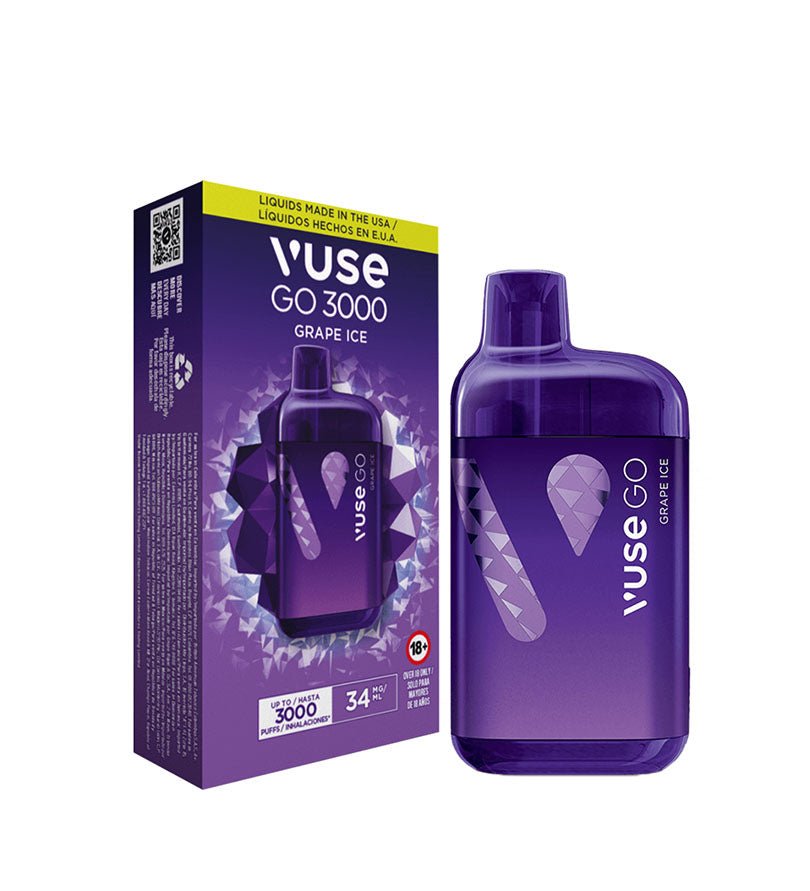 Vaper Desechable Vuse Go Grape Ice - 3000 Puff - Licores Medellín