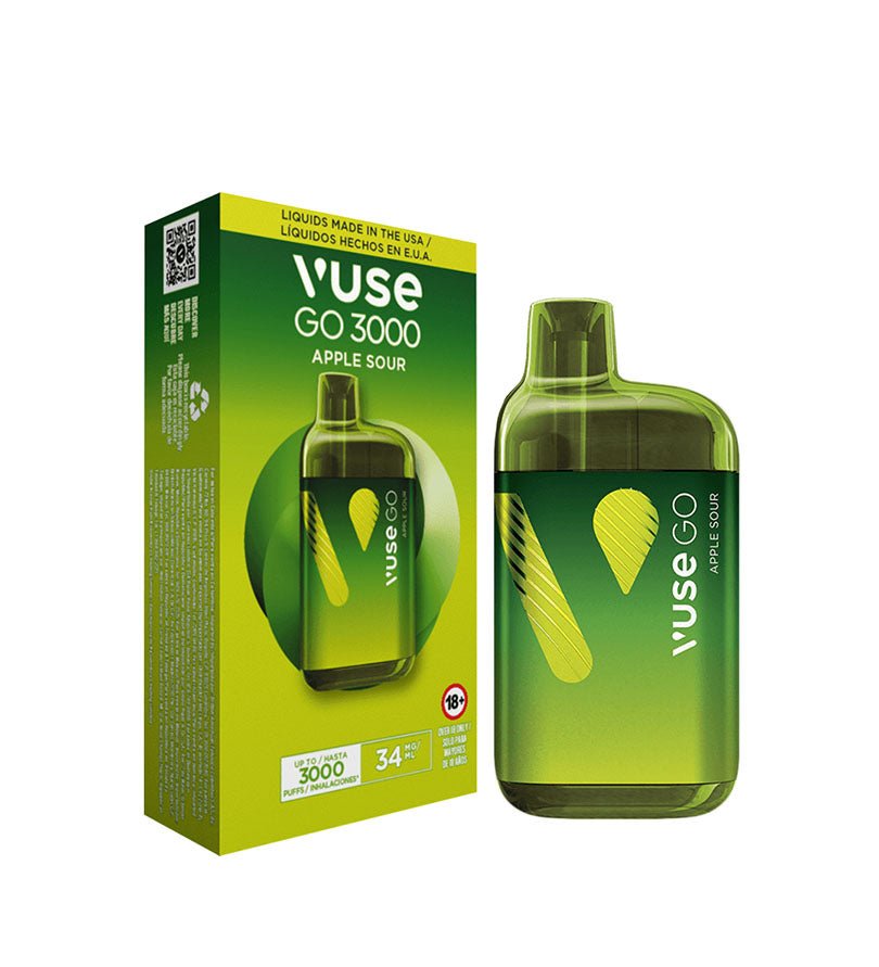 Vaper Desechable Vuse Go Green Apple - 3000 Puff - Licores Medellín