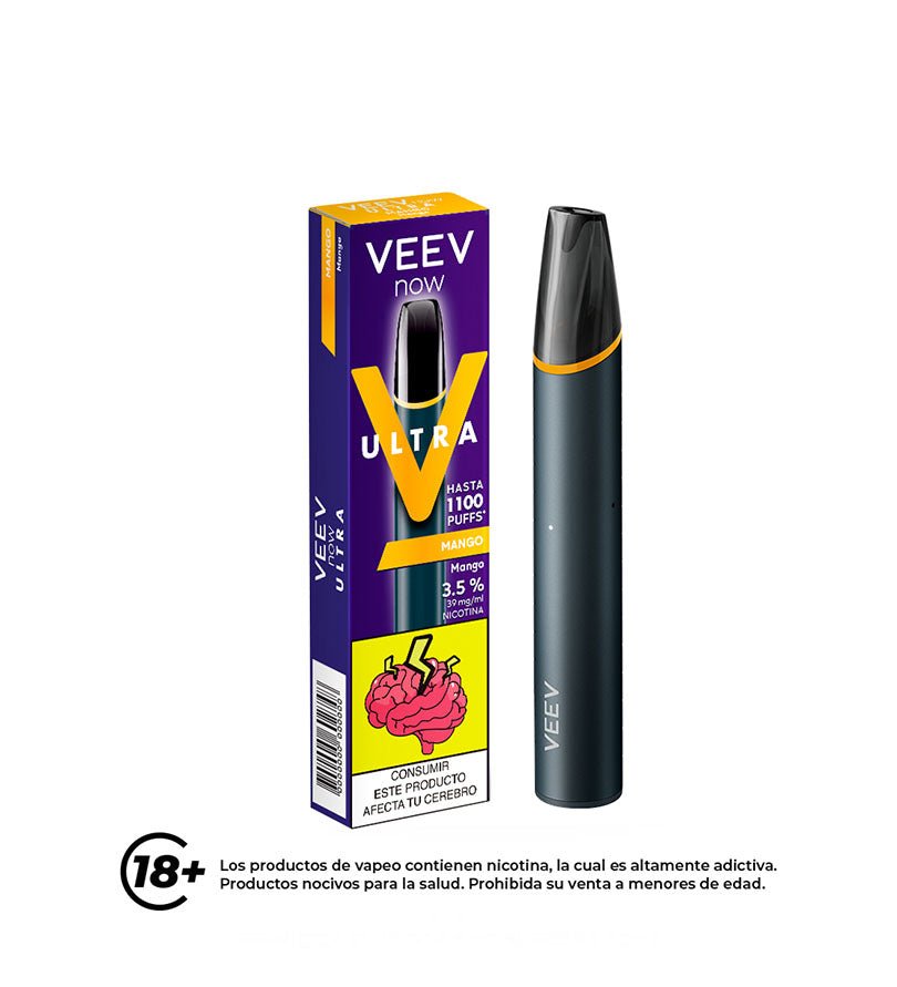 Vaper VEEV Now Ultra Mango - 1100 Puff - Licores Medellín