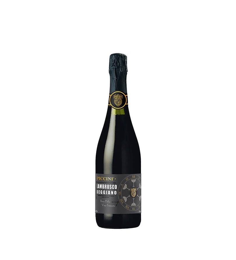 Botella de vino espumoso Lambrusco Piccini Tinto de 750 ml