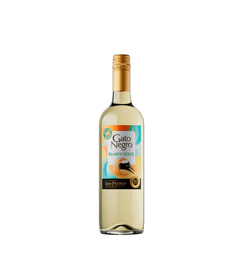 Botella de Vino Gato Negro Blanco Dulce de 750 ml