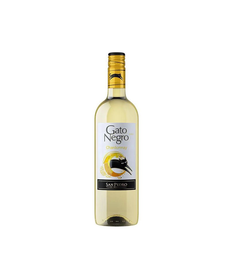 Botella de vino Gato Negro Chardonnay de 750 ml