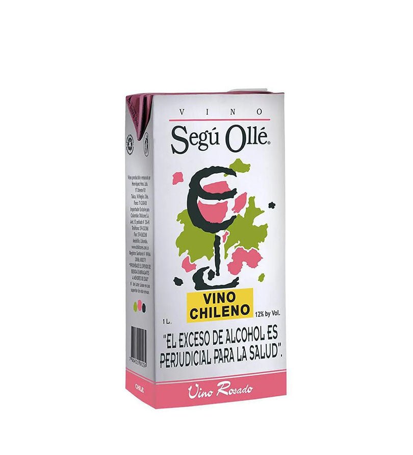 Caja Tetrapack de Vino Segú Ollé Rosado de 1 litro