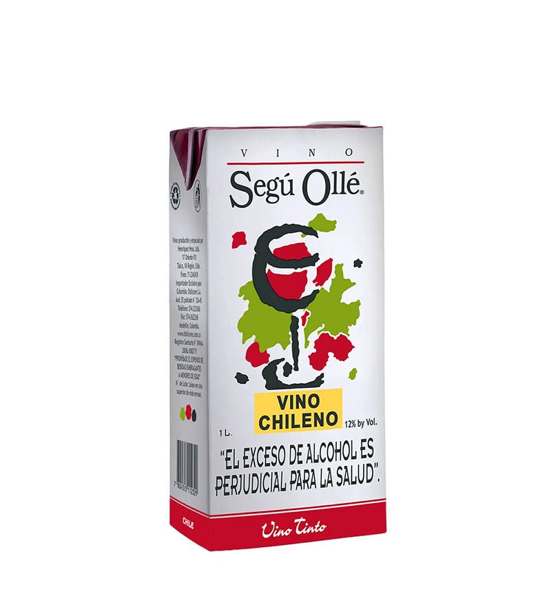 Caja Tetra Pak de vino Segú Ollé Tinto de 1 litro