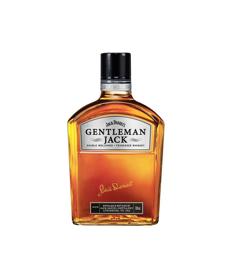 Botella ancha de Jack Daniel's Gentleman Jack de 700 ml con etiqueta plateada
