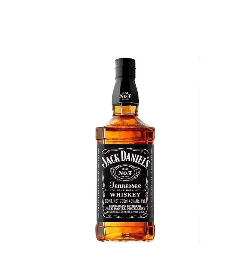 Botella cuadrada de Jack Daniel's Old No. 7 de 700 ml con etiqueta negra