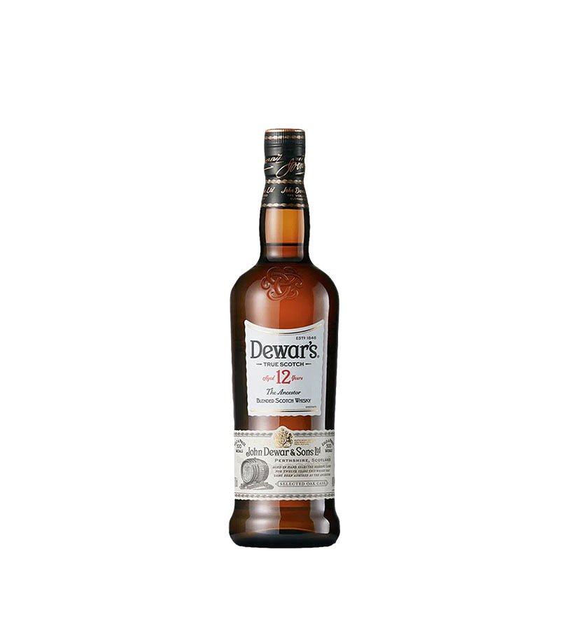 Botella de Whisky Dewar's 12 Años de 750 ml con etiqueta clara