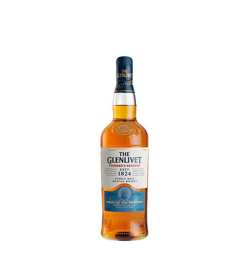Botella de Whisky The Glenlivet Founder's Reserve de 700 ml con etiqueta azul