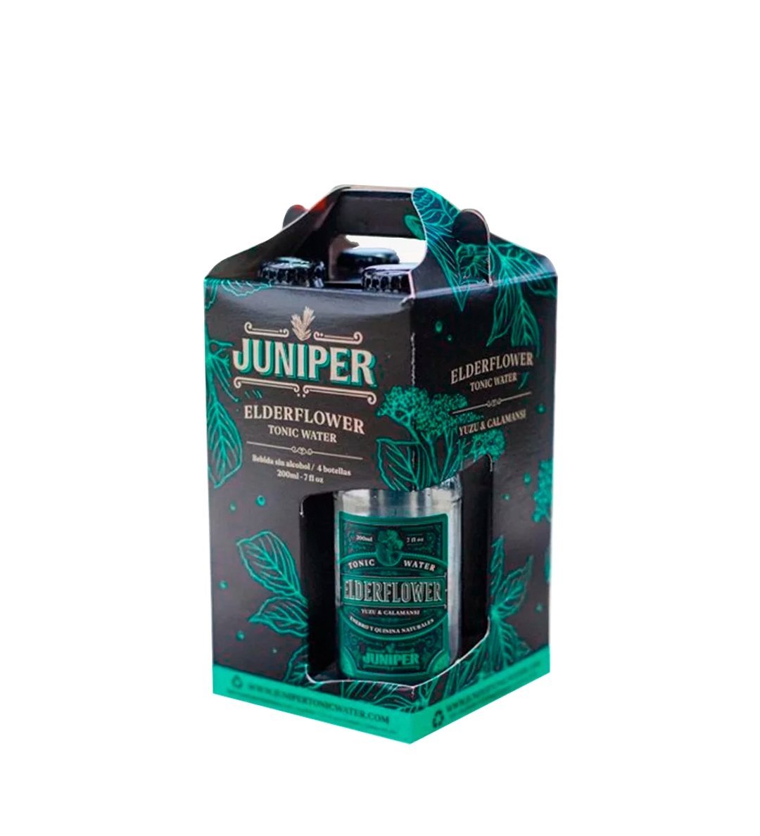 4 Pack Agua Tónica Elderflower Juniper - 200cc - Licores Medellín