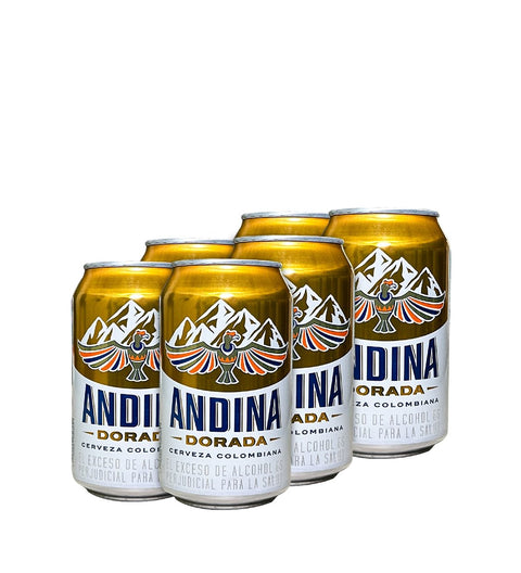 6 Pack Cerveza Andina Lata - 330cc - Licores Medellín