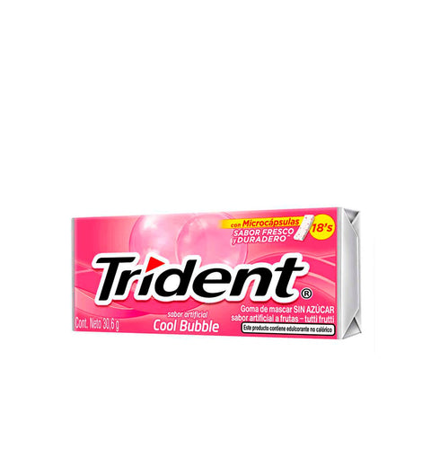 Chicle Trident Americano Cool Bubble - 30g - Licores Medellín