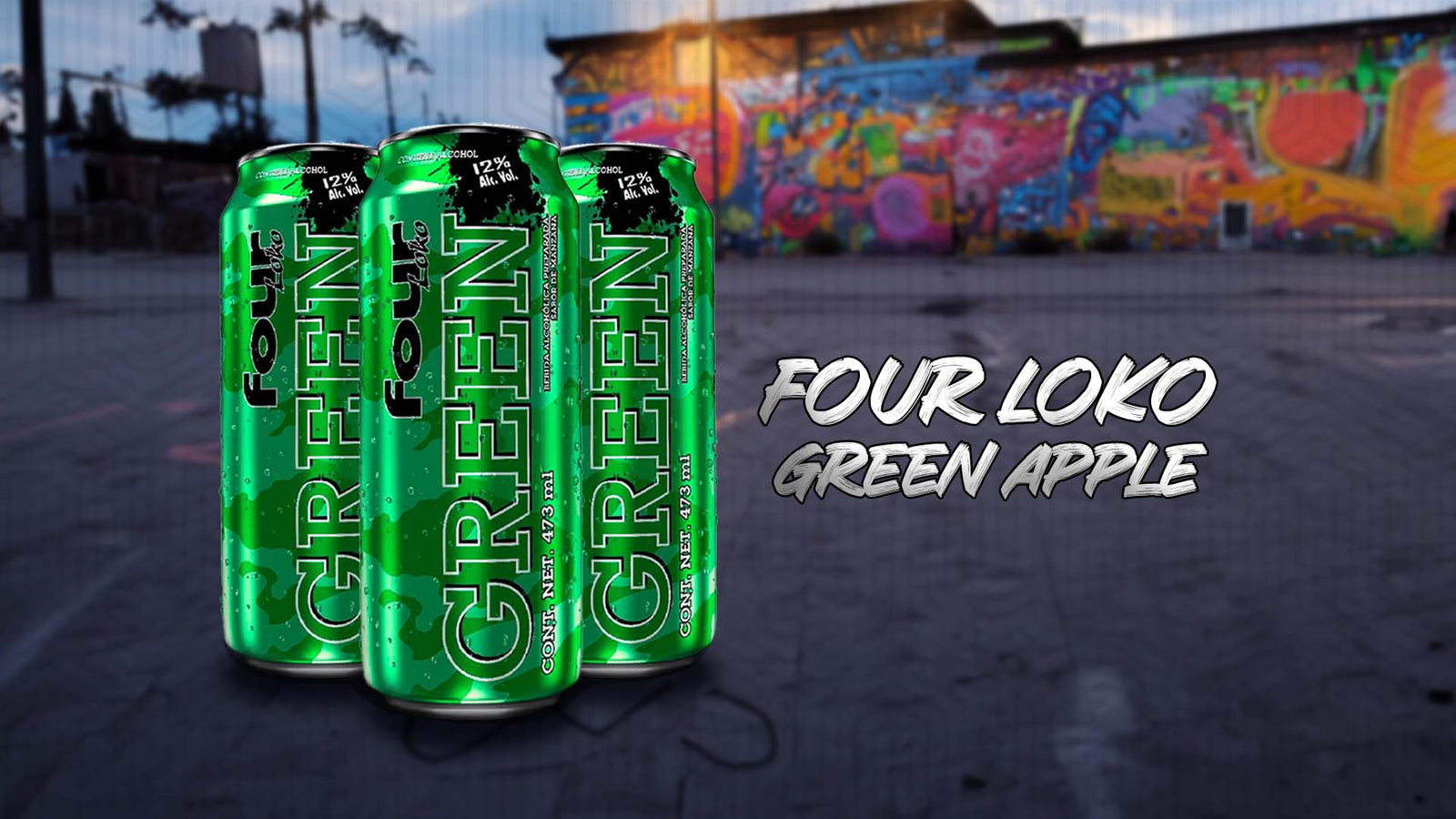 Nuevo Four Loko Green Apple - Manzana Verde - Licores Medellín