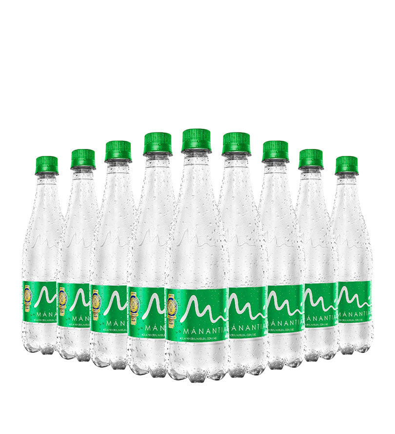 Paca Agua Manantial Pet  Con Gas Botella - 12und