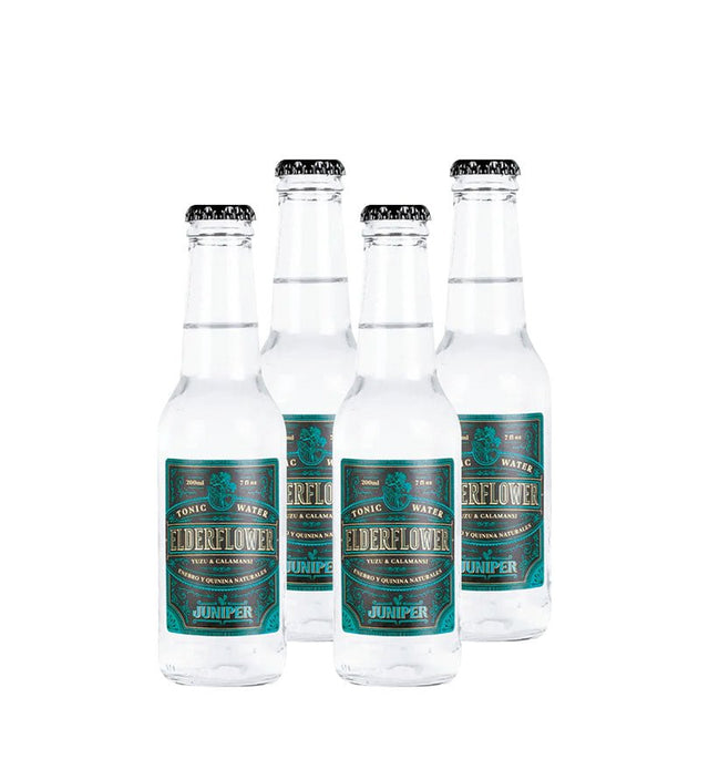 4 Pack Agua Tónica Elderflower Juniper - 200cc - Licores Medellín