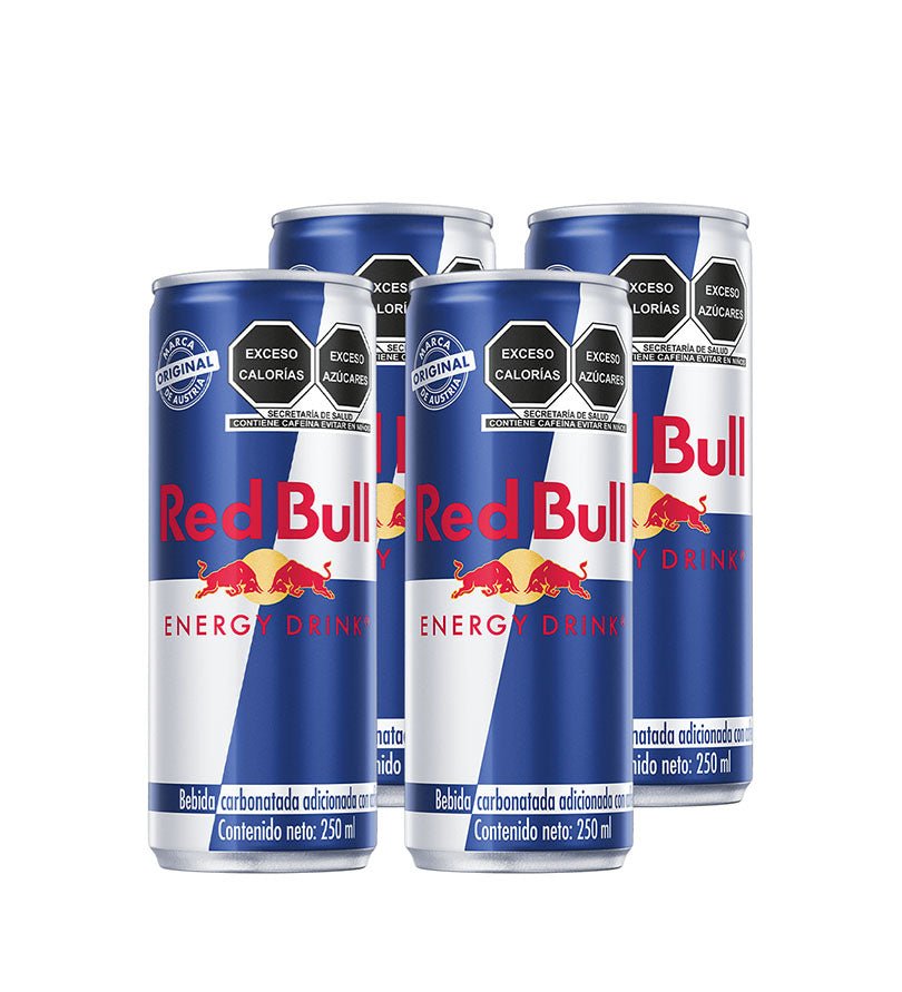 4 Pack Bebida Energizante Red Bull - 250cc - Licores Medellín