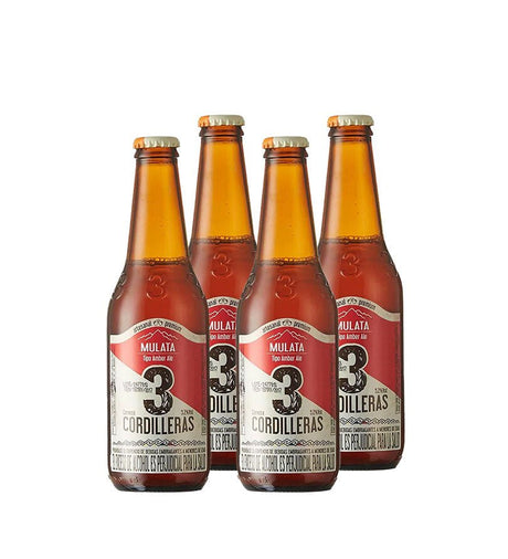 4 Pack Cerveza 3 Cordilleras Mulata - 300cc - Licores Medellín