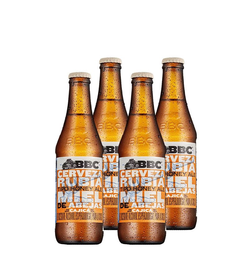 Four pack de cerveza BBC Cajicá Miel de 330 ml