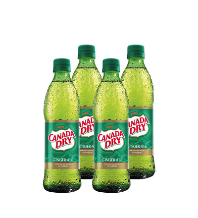 4 Pack Bebida Ginger Ale Canada Dry - 300cc