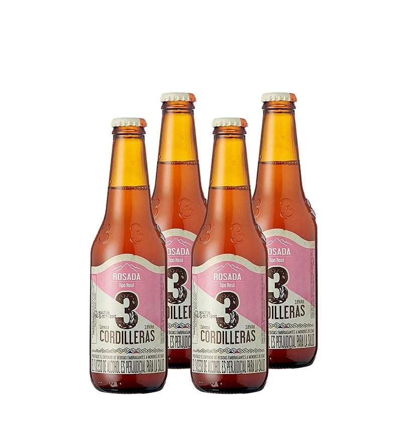 4 Pack Cerveza 3 Cordilleras Rose - 300cc