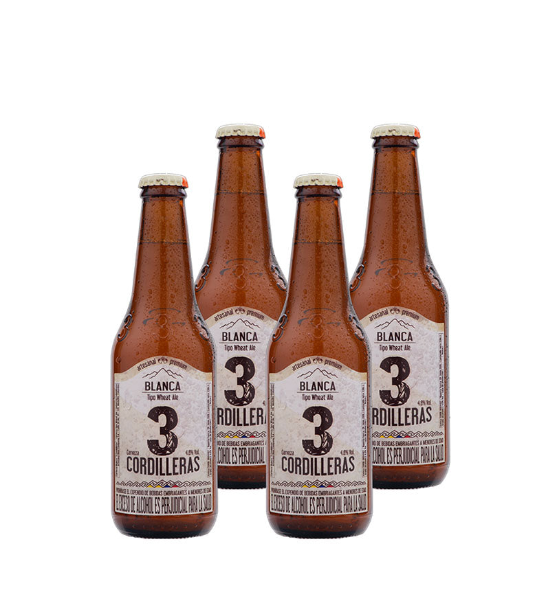4 Pack Beer 3 Cordilleras Blanca - 330cc