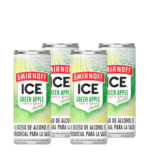 4 Pack Coctel Smirnoff Ice Apple - 250cc