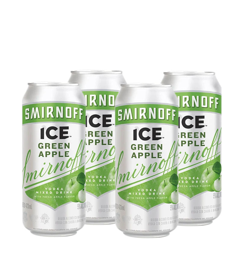 4 Pack Coctel Smirnoff Ice Apple - 250cc