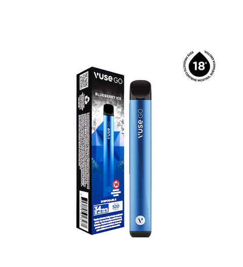 Disposable Vaper Vuse Go Blueberry Ice 34mg - 500 Puff 