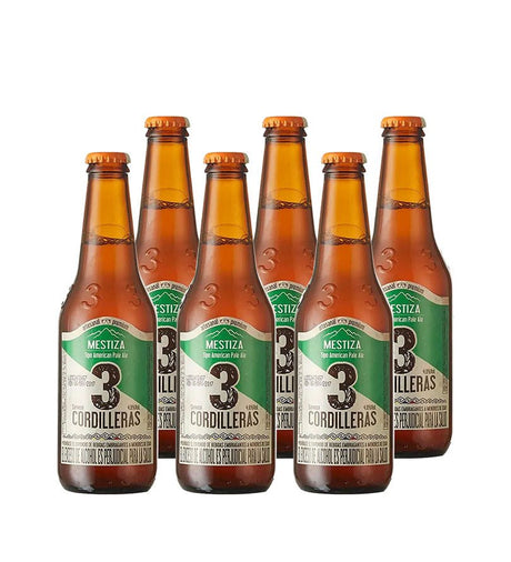 6 Pack Cerveza 3 Cordilleras Mestiza - 300cc - Licores Medellín