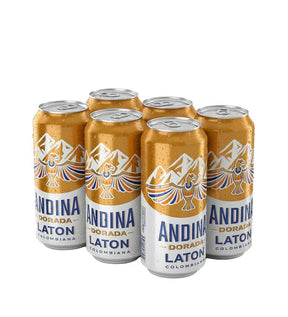 6 Pack Cerveza Andina Latón - 473cc - Licores Medellín