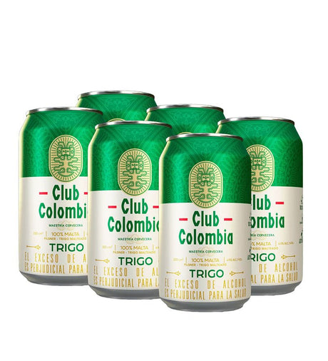 6 Pack Cerveza Club Colombia Trigo Lata - 330cc - Licores Medellín