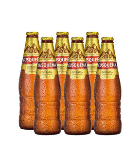 6 Pack Cerveza Cusqueña Dorada Vidrio - 330ml - Licores Medellín