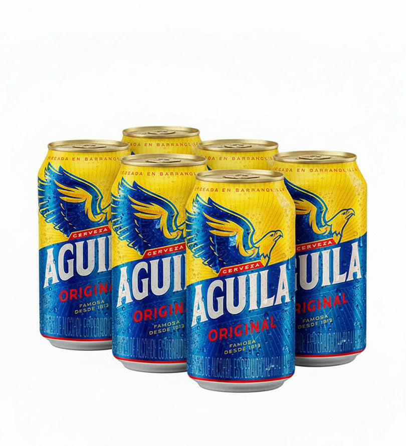 6 Pack Cerveza Aguila Original Lata - 330cc