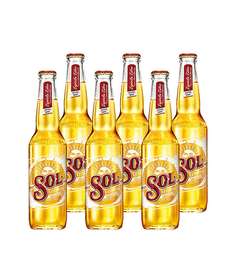 6 Pack Cerveza Sol - 330cc