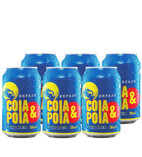 6 Pack Refajo Cola y Pola Lata - 330cc