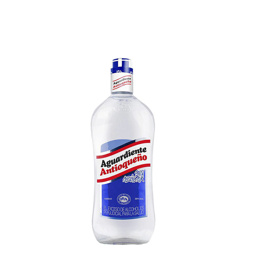 Aguardiente Antioqueño Tapa Azul Litro Vidrio - 1L