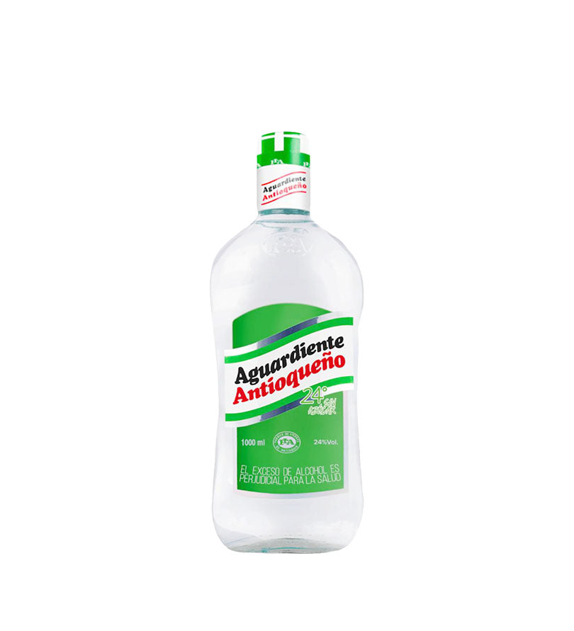 Aguardiente Antioqueño Tapa Verde Litro Vidrio - 1L
