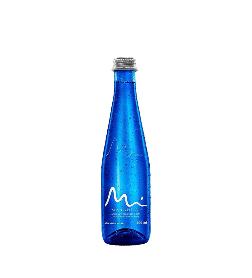Agua Manantial Vidrio Botella - 500ml