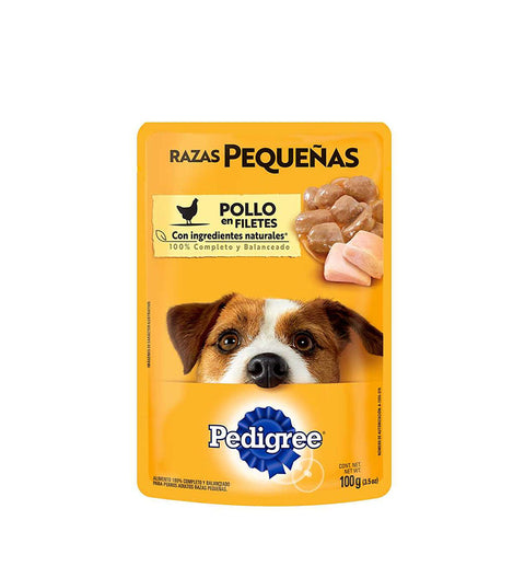 Alimento Húmedo Para Perro Pedigree Raza Pequeña Sabor A Pollo - 100g