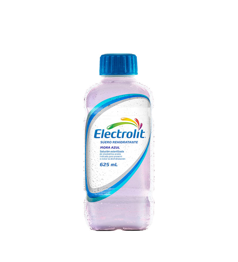 Botella de bebida Electrolit sabor mora azul de 625 ml