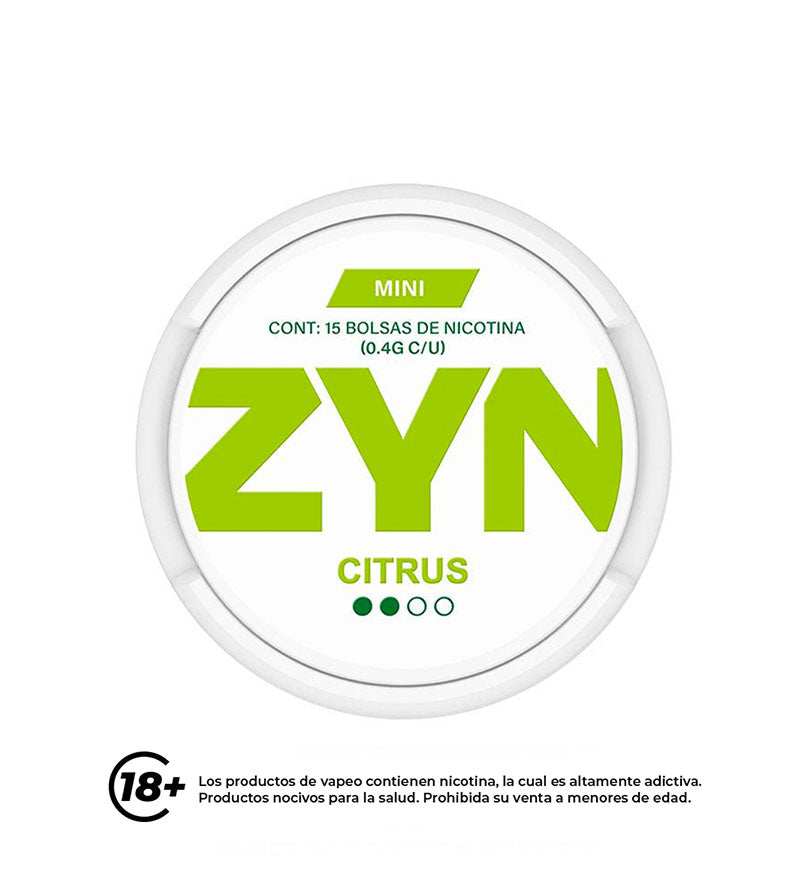 Bolsas de Nicotina Zyn Citrus - 3mg